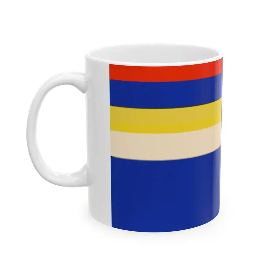 Menjiang Flag 1945 (China) White Coffee Mug - Go Mug Yourself