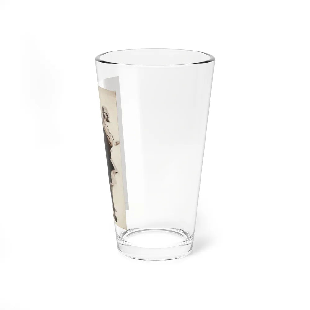 Men's clothing ad illustration (Magazine Illustration) Pint Glass 16oz-Go Mug Yourself