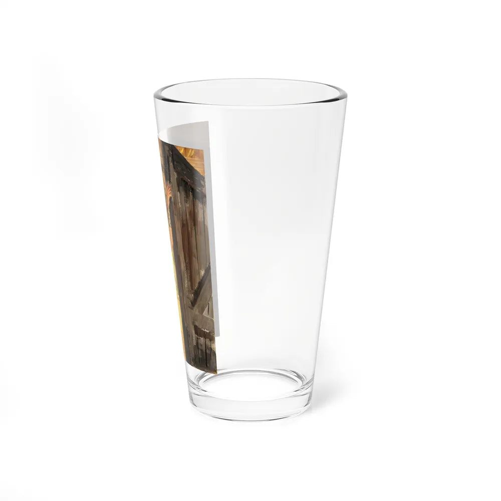 Men's magazine illustration (Magazine Illustration) Pint Glass 16oz-Go Mug Yourself