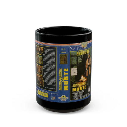 MENSAGEIRO DA MORTE (VHS COVER) - Black Coffee Mug-15oz-Go Mug Yourself