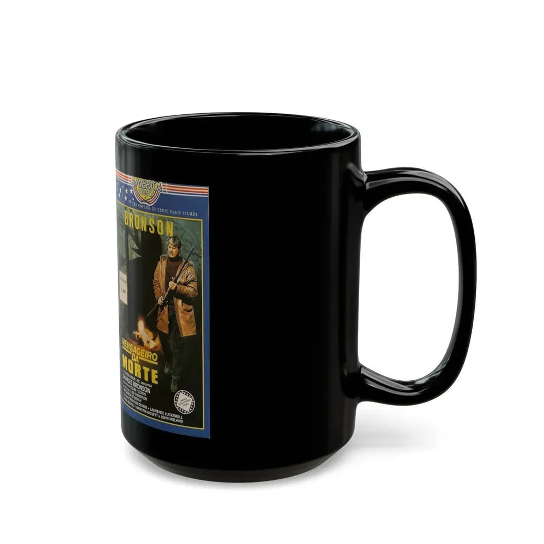 MENSAGEIRO DA MORTE (VHS COVER) - Black Coffee Mug - Go Mug Yourself