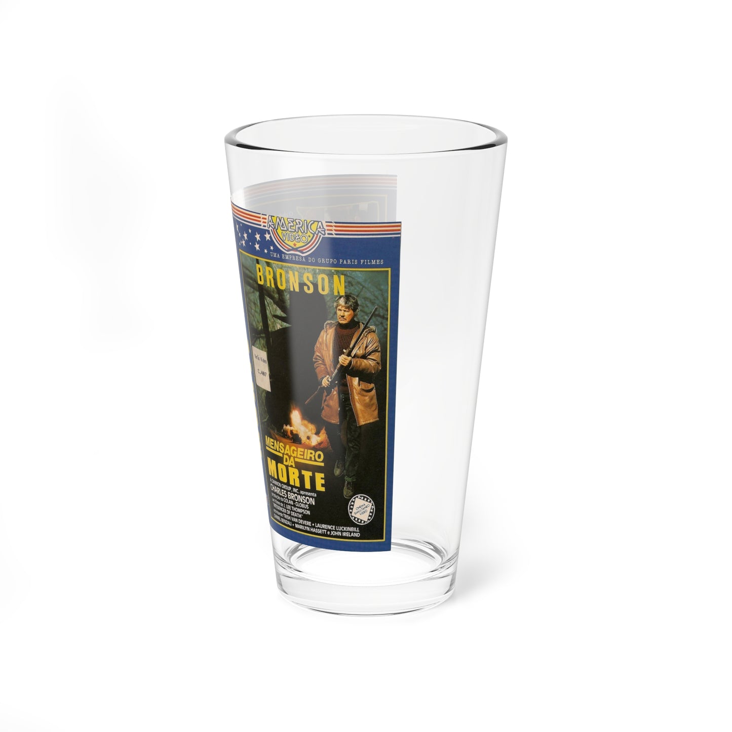 MENSAGEIRO DA MORTE (VHS COVER) Pint Glass 16oz-Go Mug Yourself