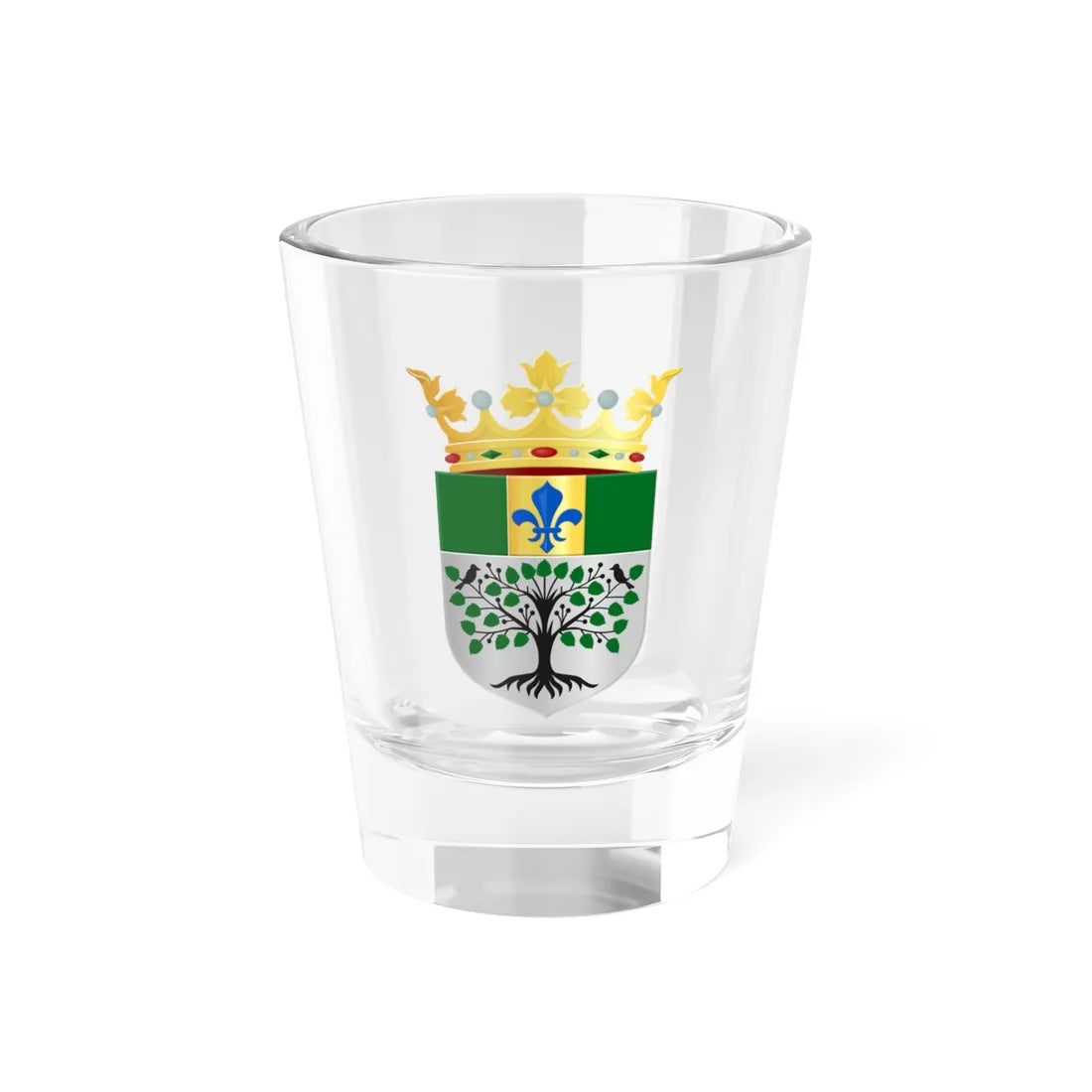 Menterwolde wapen (Netherlands) (Coat of Arms) Shot Glass 1.5oz - Go Mug Yourself