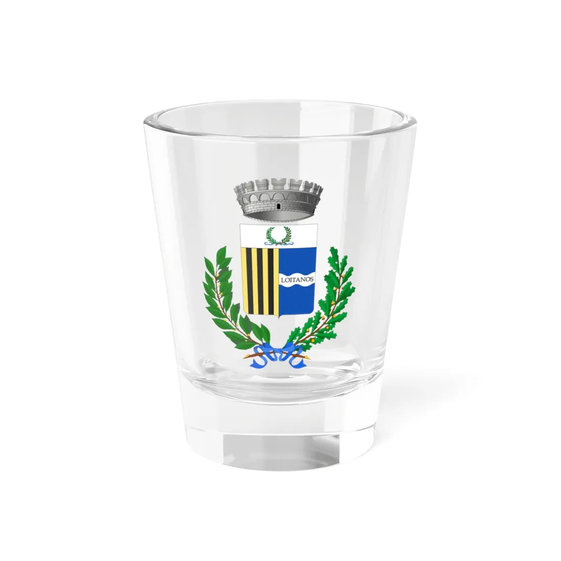 Merì-Stemma (Italy) (Coat of Arms) Shot Glass 1.5oz 1.5oz - Go Mug Yourself