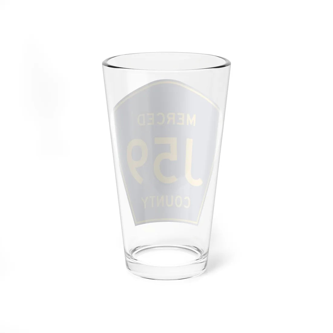 Merced County J59 (California) (Road Sign) Pint Glass 16oz - Go Mug Yourself