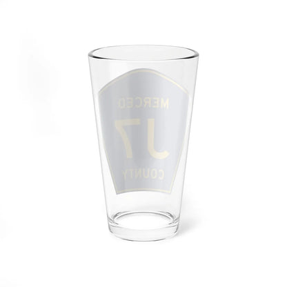 Merced County J7 (California) (Road Sign) Pint Glass 16oz - Go Mug Yourself
