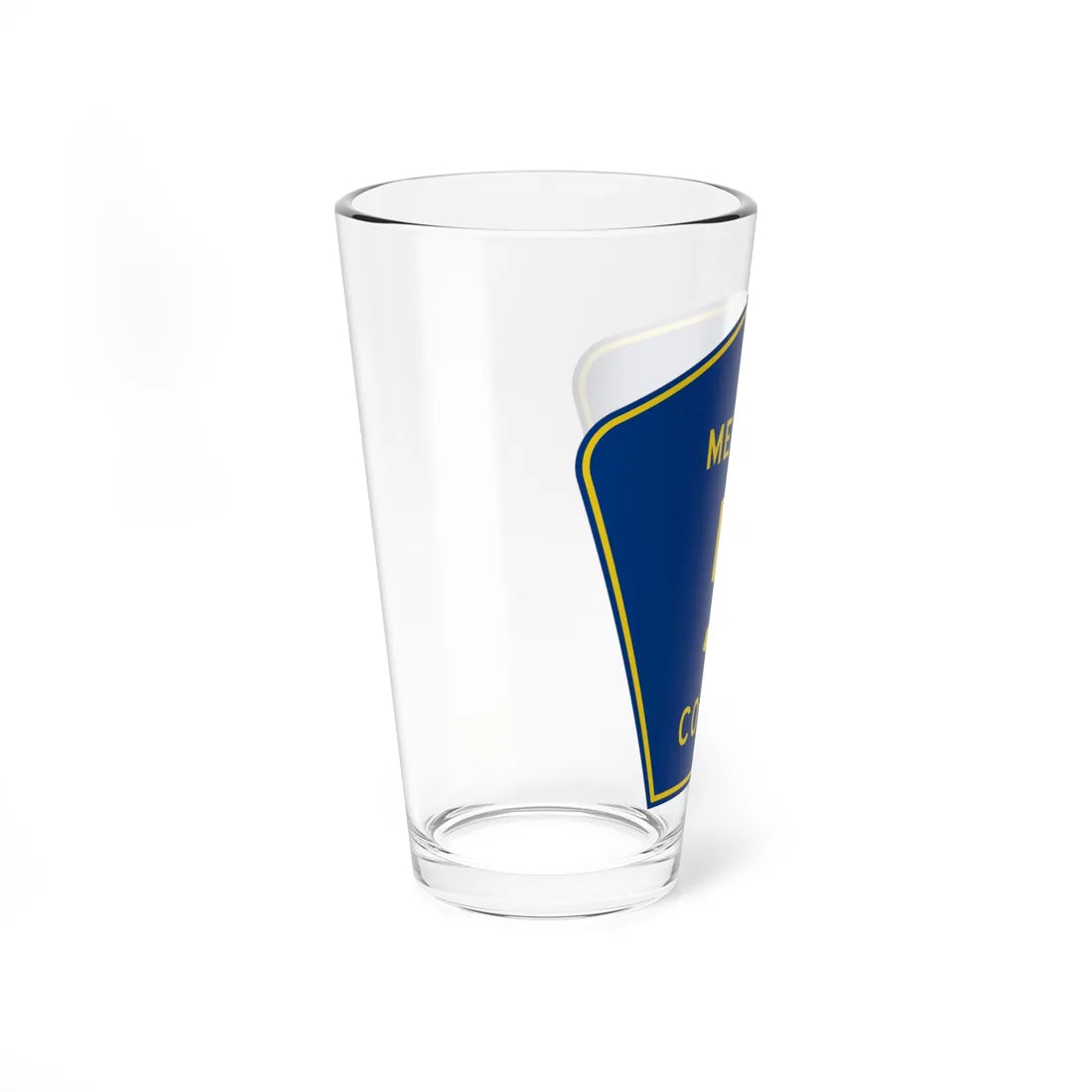 Mercer County Route 5 ND (North Dakota) (Road Sign) Pint Glass 16oz - Go Mug Yourself