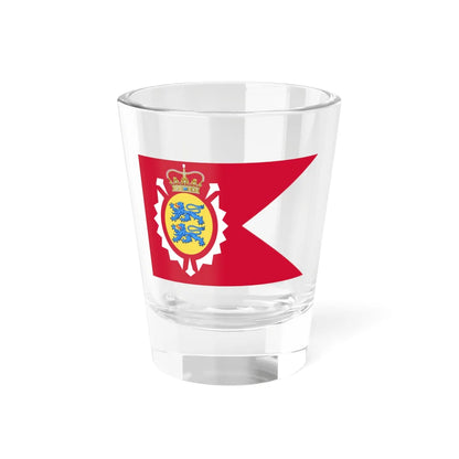 Merchant Ensign of Holstein-Gottorp Lions dexter (Denmark) Shot Glass 1.5oz 1.5oz - Go Mug Yourself