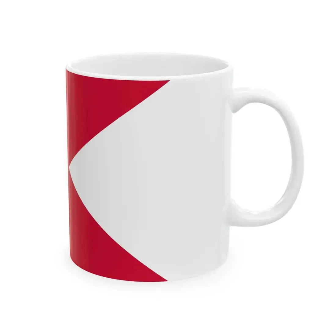 Merchant Ensign of Holstein-Gottorp Lions dexter (Denmark) White Coffee Mug - Go Mug Yourself