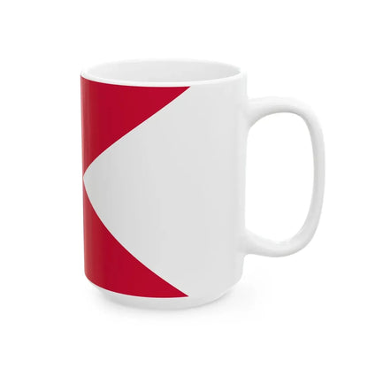Merchant Ensign of Holstein-Gottorp Lions dexter (Denmark) White Coffee Mug - Go Mug Yourself