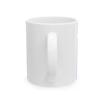 Merchant Flag and War Ensign of the Kingdom of Sardinia 1814-1816 (Italy) White Coffee Mug - Go Mug Yourself