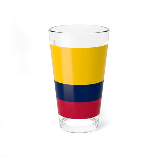 Merchant flag of Ecuador (Ecuador) Pint Glass 16oz 16oz - Go Mug Yourself