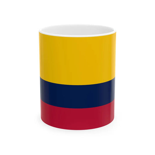 Merchant flag of Ecuador (Ecuador) White Coffee Mug 11oz - Go Mug Yourself