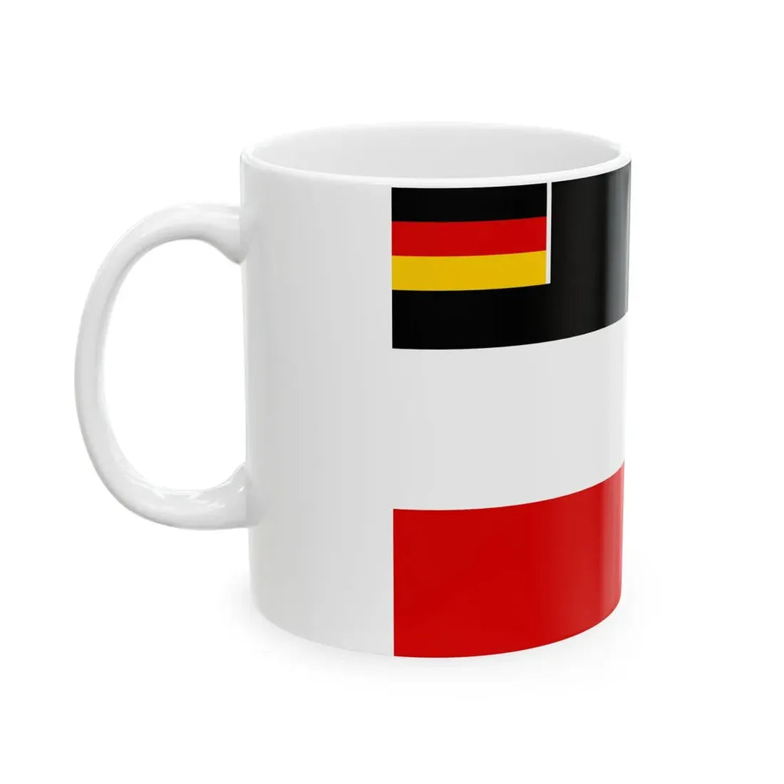 Merchant flag of Germany 1919-1933 (Germany) White Coffee Mug - Go Mug Yourself
