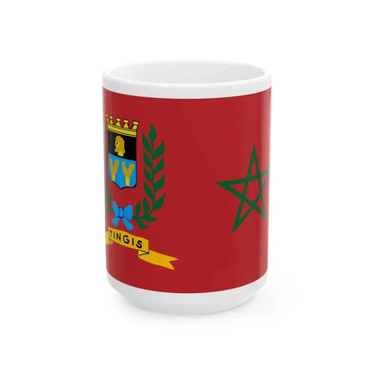 Merchant flag of International Tangier (Morocco) White Coffee Mug 15oz - Go Mug Yourself