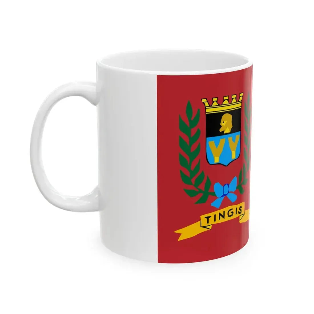 Merchant flag of International Tangier (Morocco) White Coffee Mug - Go Mug Yourself