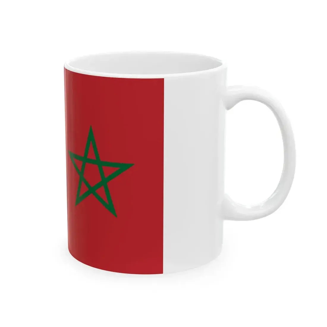 Merchant flag of International Tangier (Morocco) White Coffee Mug - Go Mug Yourself