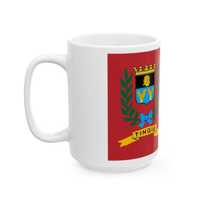 Merchant flag of International Tangier (Morocco) White Coffee Mug - Go Mug Yourself