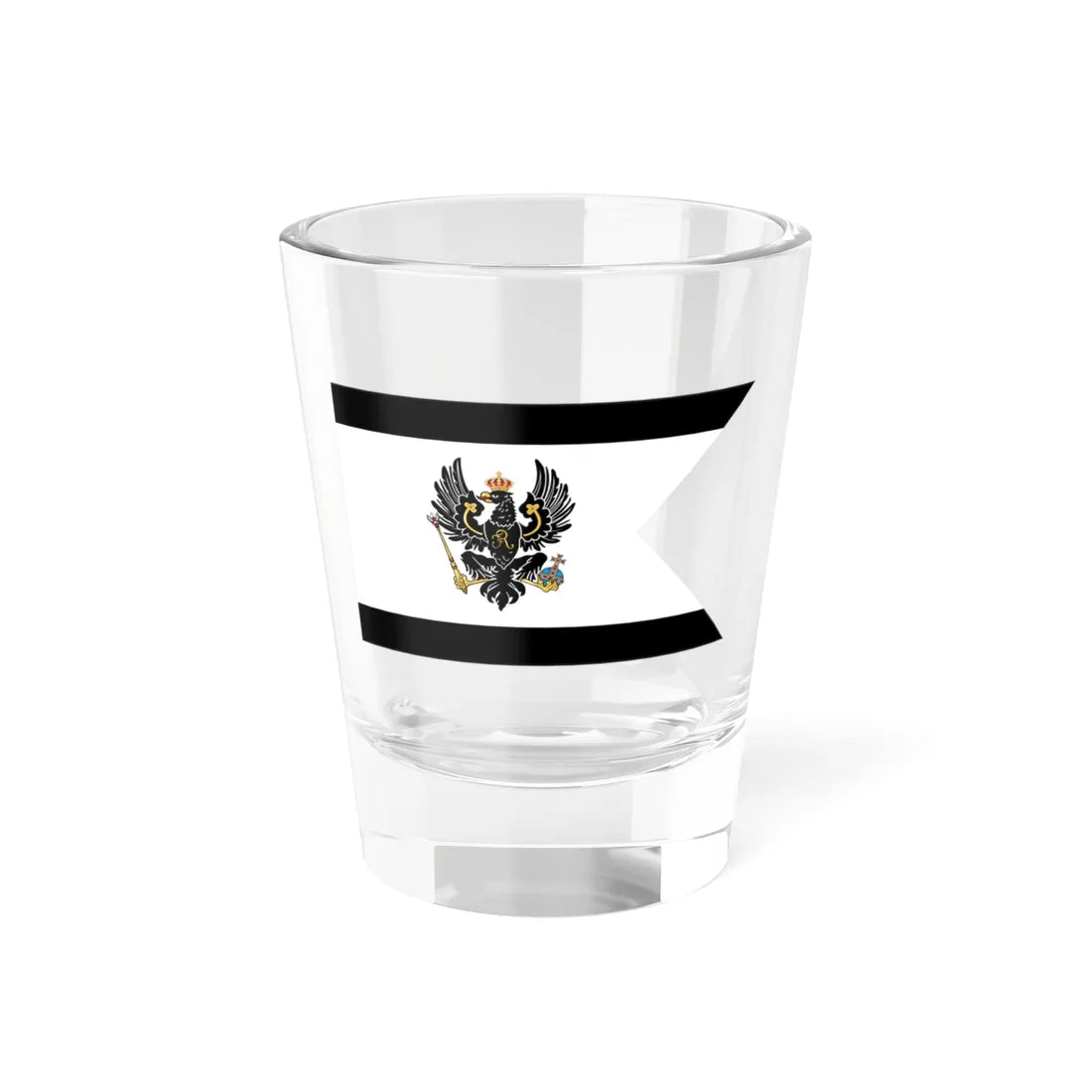 Merchant Flag of Prussia 1823-1863 (Russia) Shot Glass 1.5oz 1.5oz - Go Mug Yourself