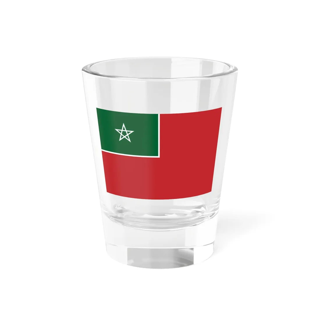 Merchant flag of Spanish Morocco (Algeria) Shot Glass 1.5oz 1.5oz - Go Mug Yourself