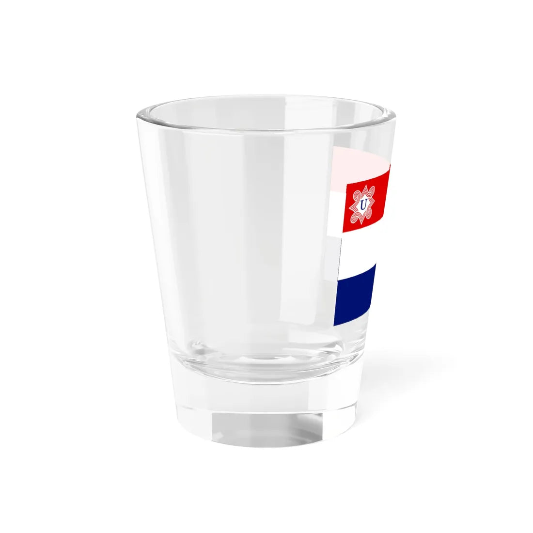 Merchant flag of the Independent State of Croatia (Croatia) Shot Glass 1.5oz - Go Mug Yourself