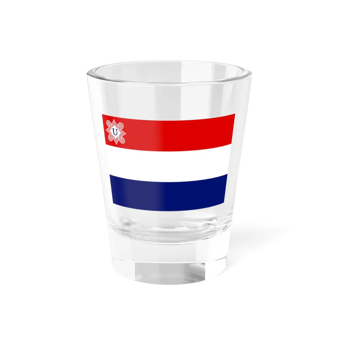 Merchant flag of the Independent State of Croatia (Croatia) Shot Glass 1.5oz - Go Mug Yourself