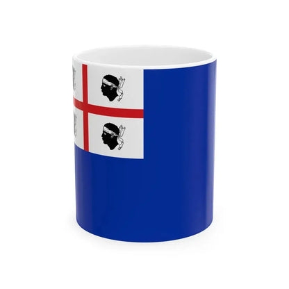 Merchant Flag of the Kingdom of Sardinia 1802-1814 (Italy) White Coffee Mug 11oz - Go Mug Yourself