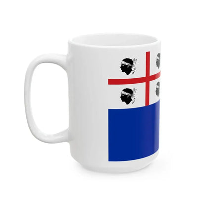 Merchant Flag of the Kingdom of Sardinia 1802-1814 (Italy) White Coffee Mug - Go Mug Yourself