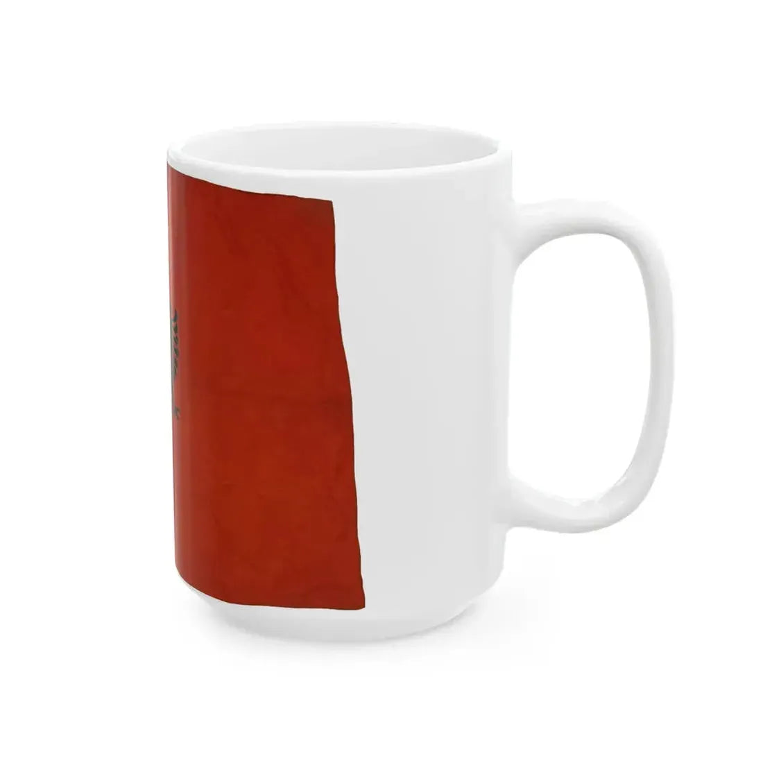 Merchant Flag of the Peoples Republic of Albania 1955 (Albania) White Coffee Mug - Go Mug Yourself