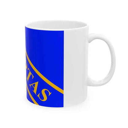 Merchant Flag of the Republic of Lucca 13th century-1799 (Italy) White Coffee Mug - Go Mug Yourself