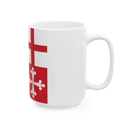 Merchant Naval Jack of Italy (Italy) White Coffee Mug - Go Mug Yourself