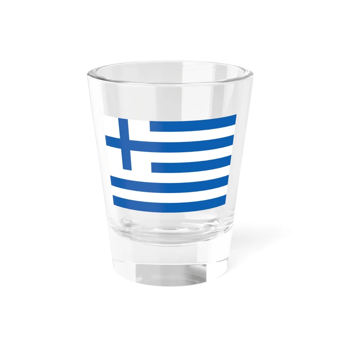 Merchant Navy of Greece flag 1822-1828 (Greece) Shot Glass 1.5oz 1.5oz - Go Mug Yourself