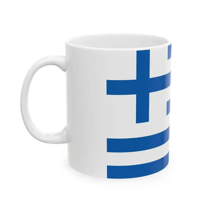 Merchant Navy of Greece flag 1822-1828 (Greece) White Coffee Mug - Go Mug Yourself