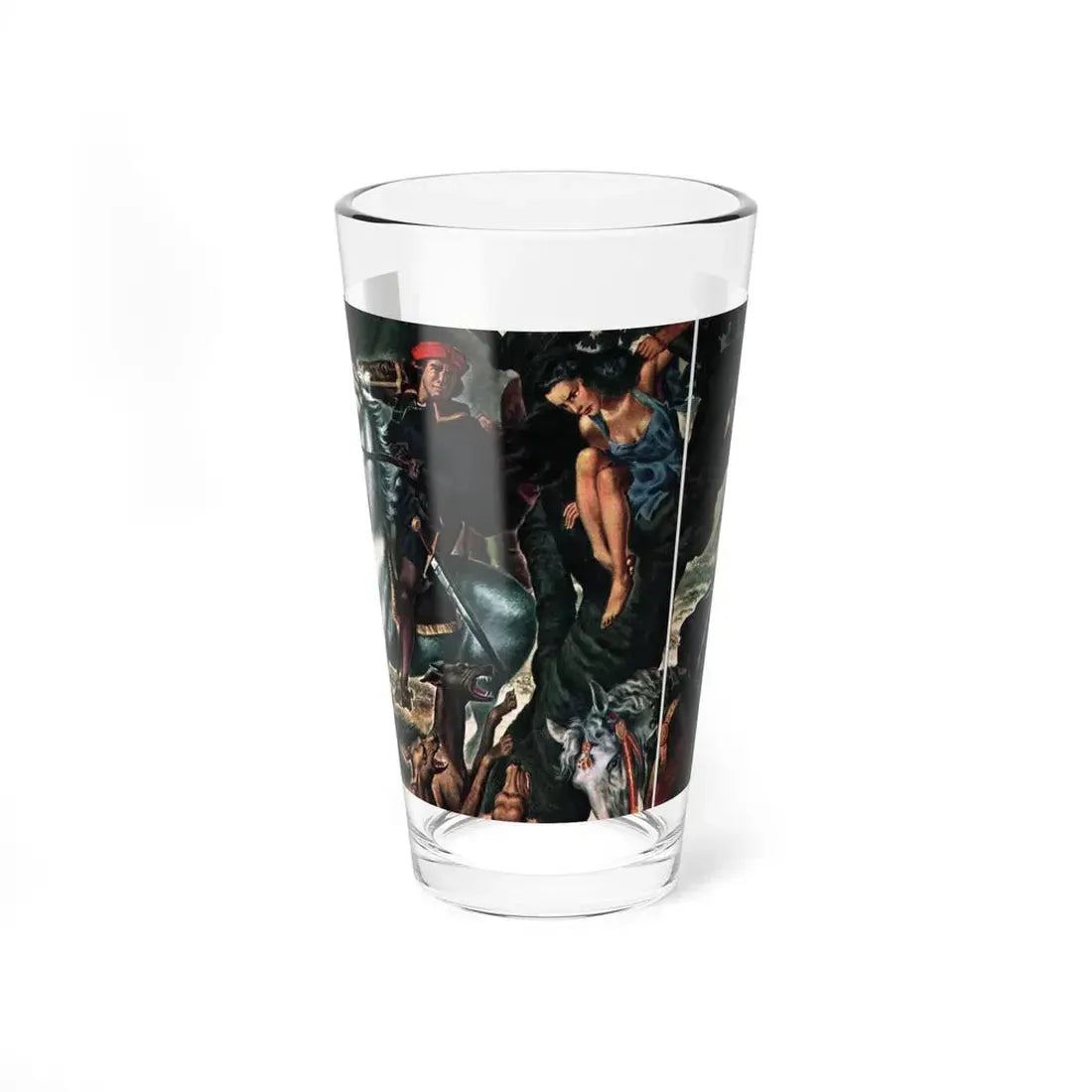 Merchant of Valor, part 2, Collier's, July 12, 1947 (Magazine Illustration) Pint Glass 16oz 16oz - Go Mug Yourself