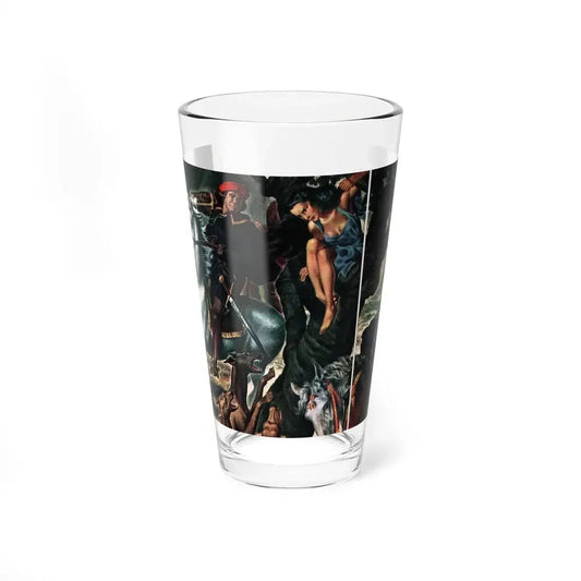 Merchant of Valor, part 2, Collier's, July 12, 1947 (Magazine Illustration) Pint Glass 16oz 16oz - Go Mug Yourself
