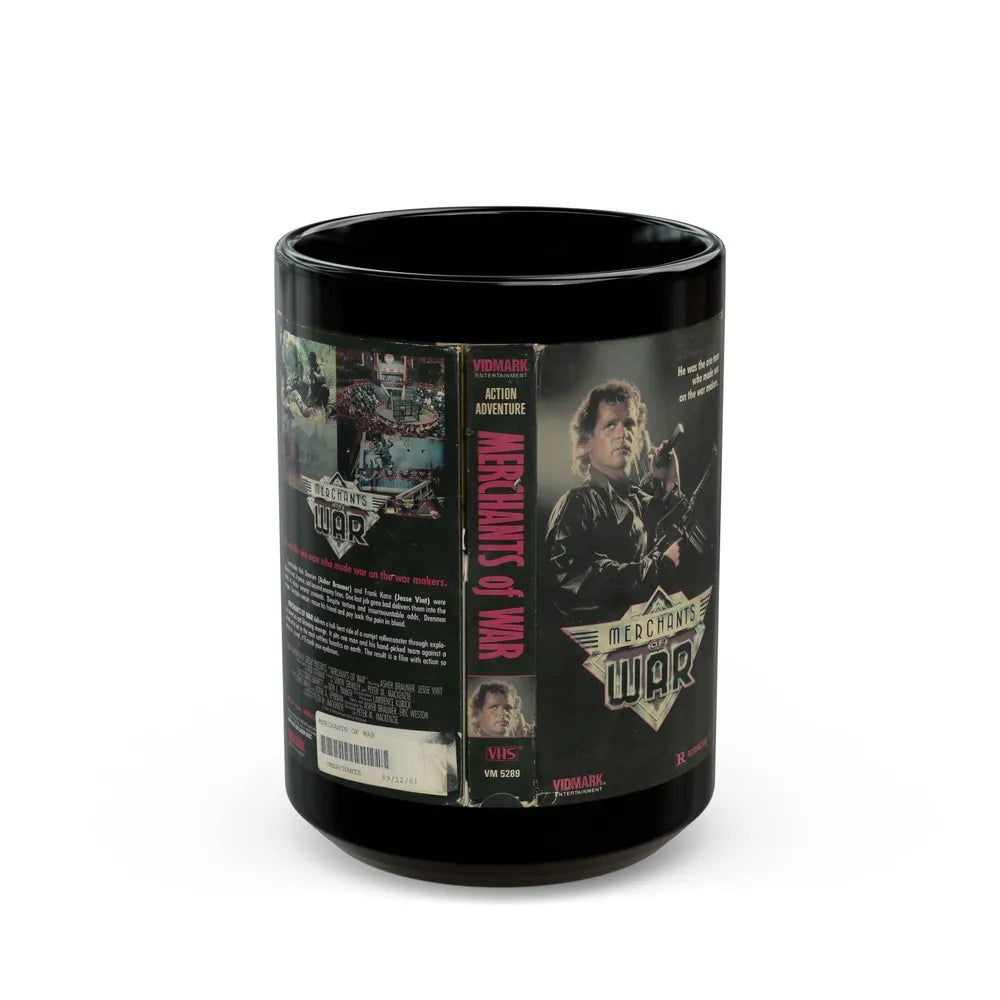 MERCHANTS OF WAR (VHS COVER) - Black Coffee Mug-15oz-Go Mug Yourself