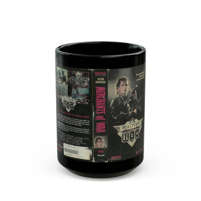 MERCHANTS OF WAR (VHS COVER) - Black Coffee Mug 15oz - Go Mug Yourself