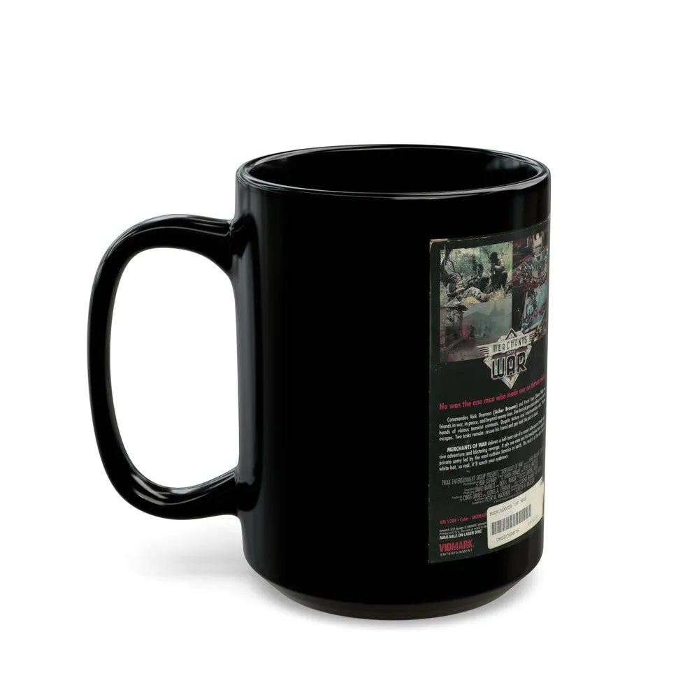 MERCHANTS OF WAR (VHS COVER) - Black Coffee Mug-Go Mug Yourself