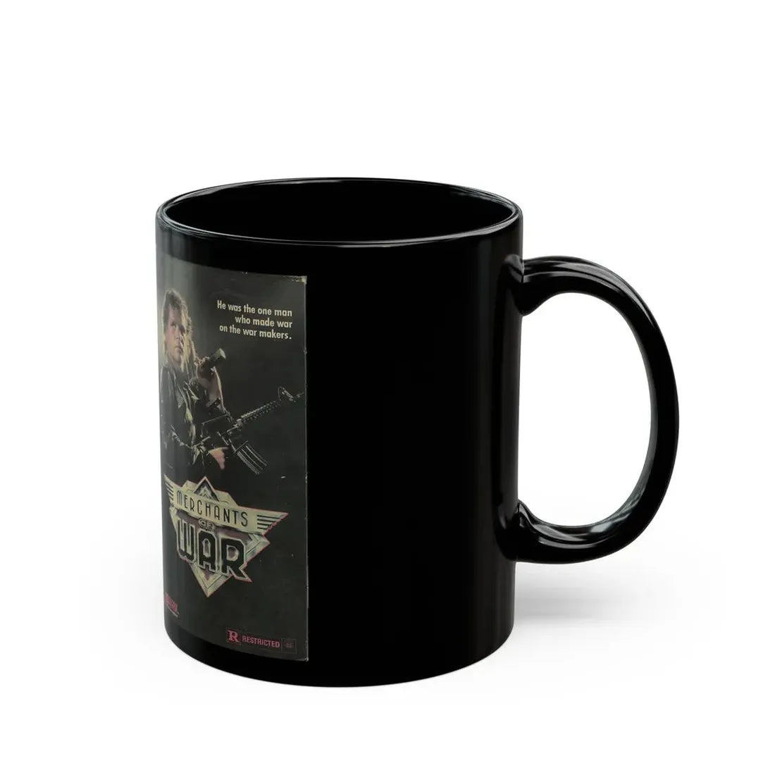 MERCHANTS OF WAR (VHS COVER) - Black Coffee Mug - Go Mug Yourself