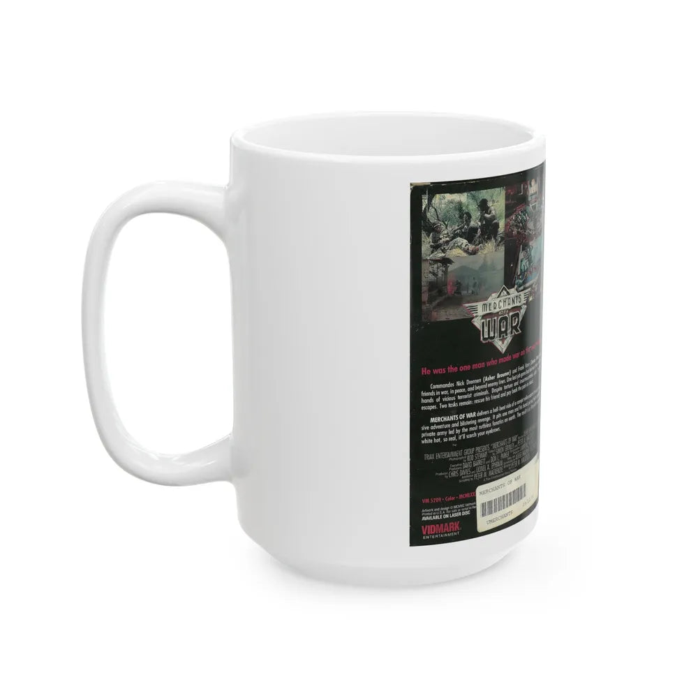 MERCHANTS OF WAR (VHS COVER) - White Coffee Mug-Go Mug Yourself