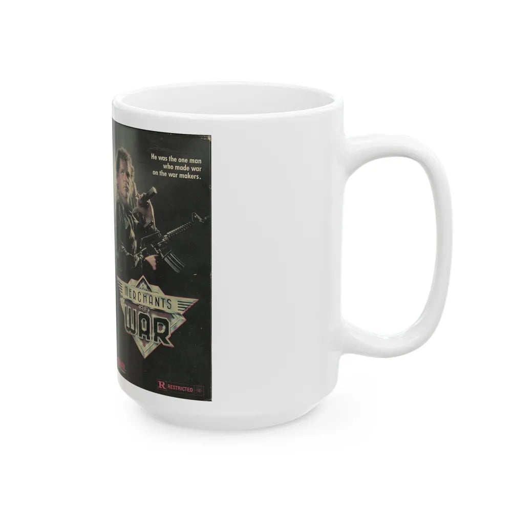 MERCHANTS OF WAR (VHS COVER) - White Coffee Mug-Go Mug Yourself