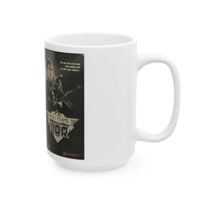 MERCHANTS OF WAR (VHS COVER) - White Coffee Mug - Go Mug Yourself