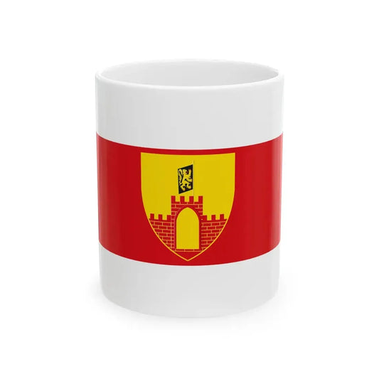 Merchtem vlag (Belgium) White Coffee Mug 11oz - Go Mug Yourself