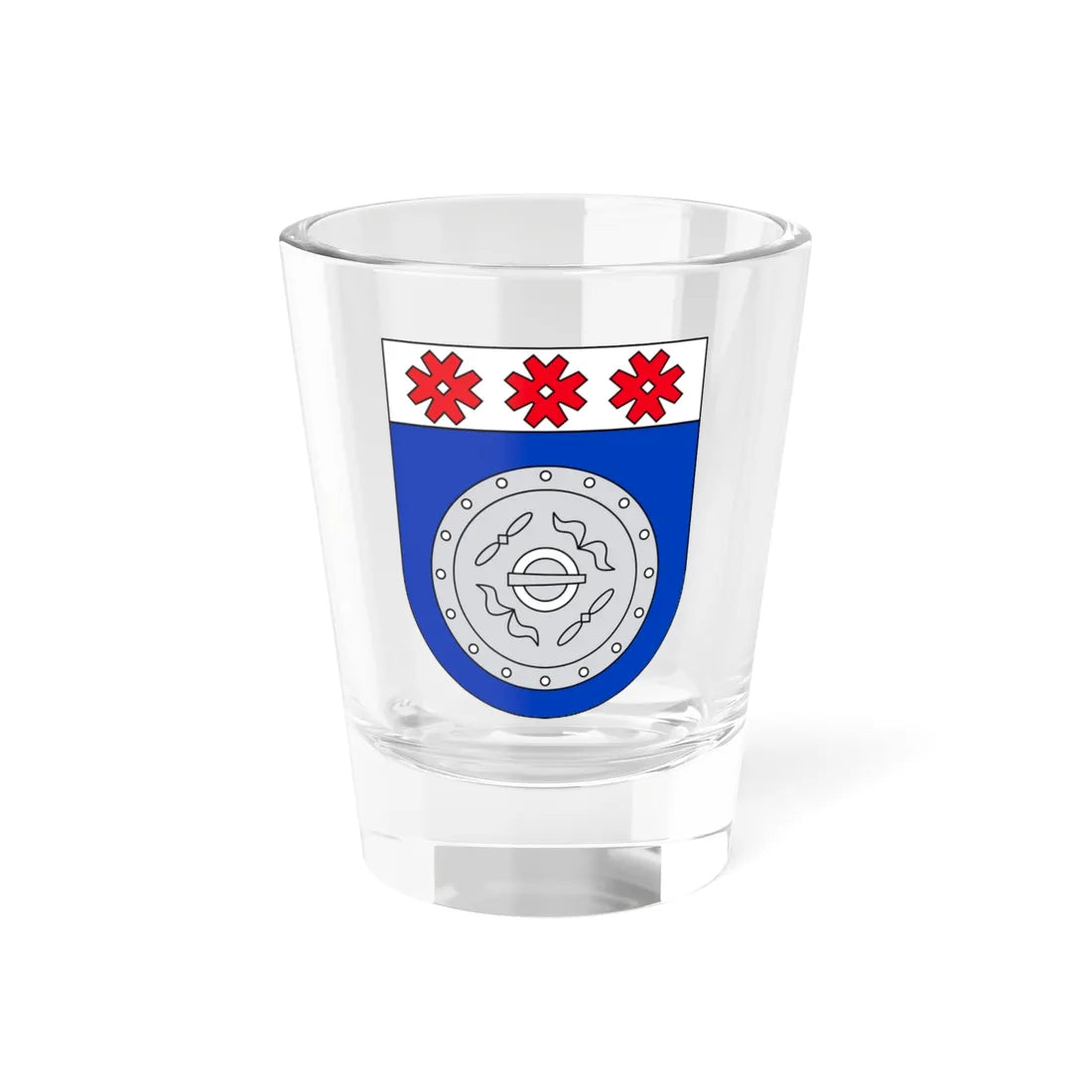 Meremäe valla vapp (Estonia) (Coat of Arms) Shot Glass 1.5oz 1.5oz - Go Mug Yourself