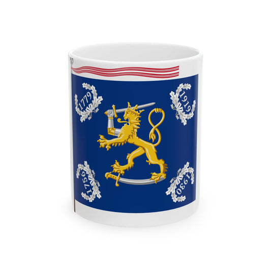 Merisotakoulun lippu (Finland) White Coffee Mug-11oz-Go Mug Yourself