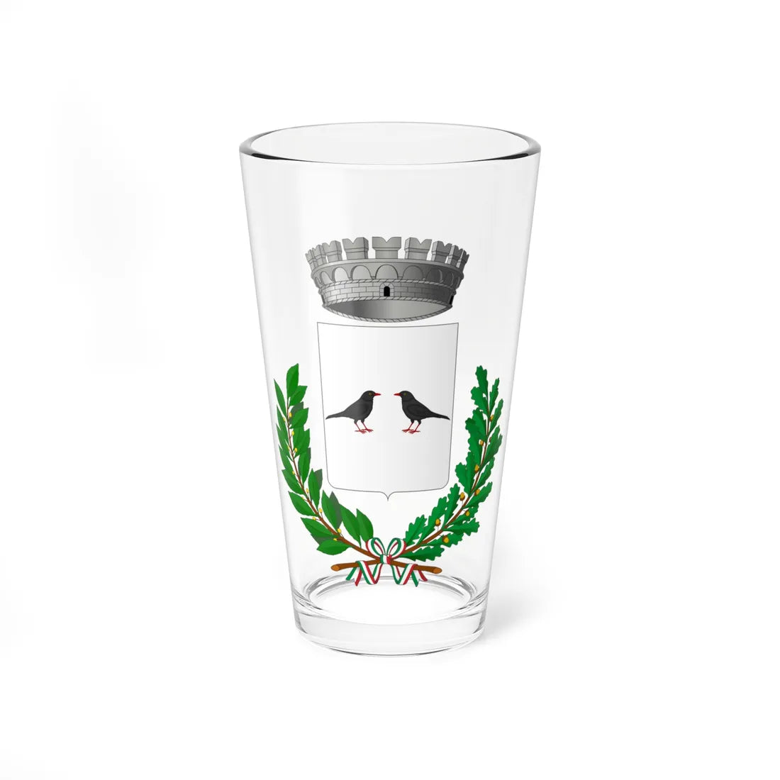 Merlara-Stemma (Italy) (Coat of Arms) Pint Glass 16oz 16oz - Go Mug Yourself