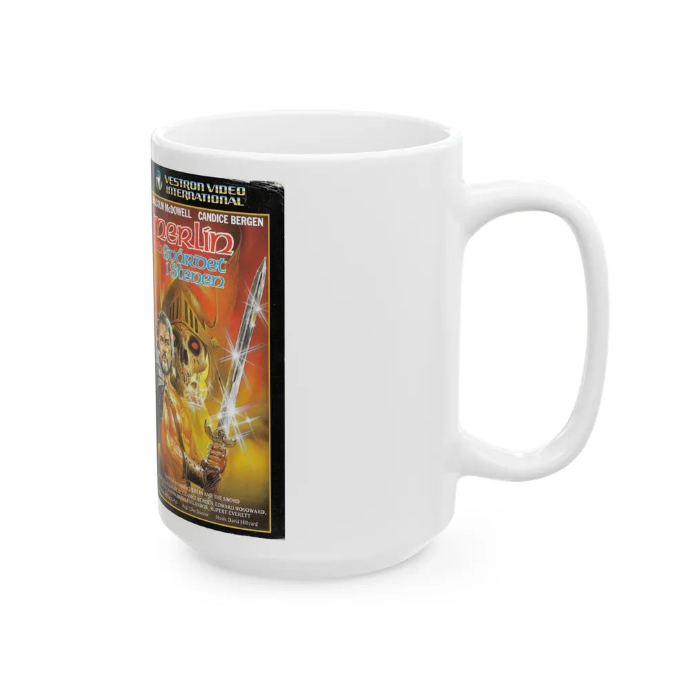 MERLIN AND THE SWORD (VHS COVER) - White Coffee Mug-Go Mug Yourself