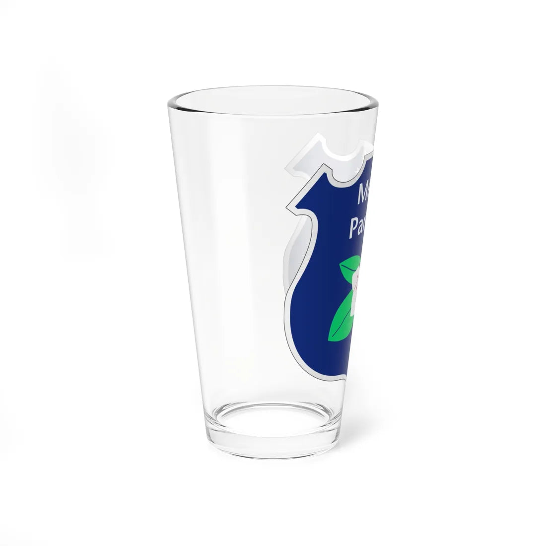 Merritt Pkwy Shield (Connecticut) (Road Sign) Pint Glass 16oz - Go Mug Yourself