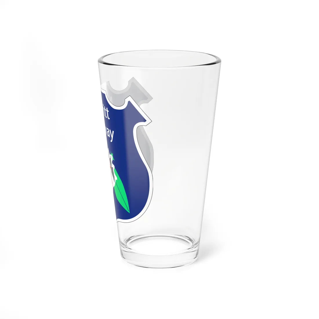 Merritt Pkwy Shield (Connecticut) (Road Sign) Pint Glass 16oz - Go Mug Yourself
