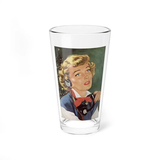 Merry Christmas, Darling, Redbook, December 1948 (Magazine Illustration) Pint Glass 16oz-16oz-Go Mug Yourself